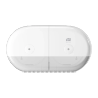 Диспенсер для туалетной бумаги в рулонах Tellus (tork) SmartOne T9, 682000, с центральной вытяжкой, белый