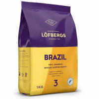 Кофе в зернах Lofbergs Brazil, арабика 100%, 1кг