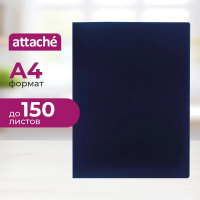 Скоросшиватель пластиковый Attache синий, 0.5мм, 055S-E