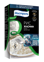 Рис Мистраль Жасмин белый ароматный 5шт, 400г