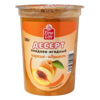 Fine Life Десерт плодово-ягодный с персиком и абрикосом, 500г