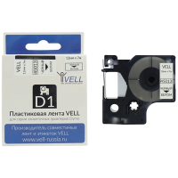 Картридж Vell VL-D-S0720530/45013 (12 мм, чер на бел) для LM (vell45013)