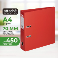 Папка-регистратор А4 Attache Strong Line красная, 70 мм, ПВХ