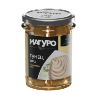 Тунец полосатый Магуро филе в оливковом масле, 200г