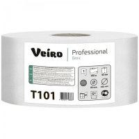 Туалетная бумага Veiro Professional Basic 1 слой, 450м, белая, T101