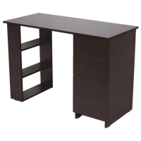 Стол прямой Brabix Scandi CD-016 венге, 1100х500х750мм, 4 ящика