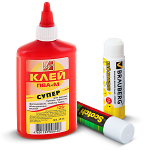 Клей канцелярский и ПВА