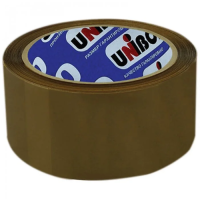 Клейкая лента упаковочная Unibob 700 48мм х66м, коричневая, 45мкм