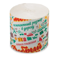 Туалетная бумага Добрый Моток без втулки, 1 слой, 1 рулон, 25 м, серая