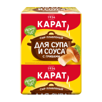 Сыр плавленый Карат с грибами для супа 45%, 90г