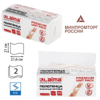 Бумажные полотенца Laima Premium Unit Pack H3, 2 слоя, V-сложение, 200лист, белые
