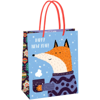 Пакет подарочный Meshu Hygge fox,  матовая ламинация, 18*23*10см