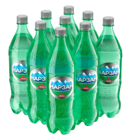 Вода Нарзан минеральная лечебно-столовая газированная, 1л x 9 шт