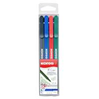 Набор ручек капиллярных Kores K Liner 0.4мм, 4 цвета, 4шт/уп