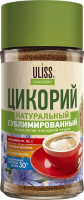 Цикорий Uliss натуральный сублимированный стеклянная банка, 85 г