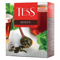 Чай Tess Minty (Минти), черный, 100 пакетиков