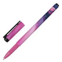Шариковая ручка Brauberg Soft Touch Grip синяя, 0.35мм, Stars