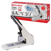 Степлер Brauberg Easy Press №24/6-23/17, до 120 листов, серый