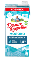Молоко Домик в деревне ультрапастеризованное безлактозное 1.8%, 950г