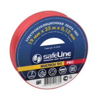 Изолента Safeline 19/20, красная