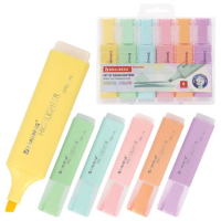 Набор текстовыделителей Brauberg Original Pastel 6 цвета, 1-5 мм