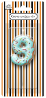 Свеча-цифра Fiolento Friendly Birthday 9