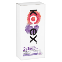 Прокладки ежедневные Kotex длинные 2в1, 16шт