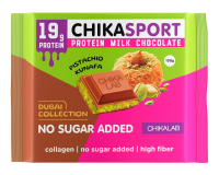 Шоколад Chikalab с фисташковой пастой и хрустящим тестом, 100г