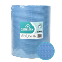 Протирочный материал Treeclean, 400 листов, 32х34см, синий, 90136