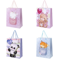 Пакет подарочный (1 штука) 26х13х32 см (L), 'Lovely Animals', ассорти, глиттер, ЗОЛОТАЯ СКАЗКА, 700816