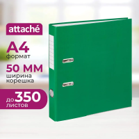 Папка-регистратор 50мм Attache Economy,зелен_бюджет, ПБП1, мет угол, реестр