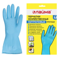 Перчатки нитриловые Laima синие Прочные, M