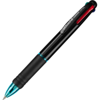 Шариковая ручка автоматическая Attache Luminate 4 цвета, 0.5мм