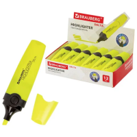 Текстовыделитель Brauberg Delta желтый, 1-5мм