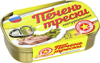 Печень трески Вкусные консервы натуральная, 115г