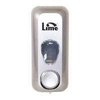 Диспенсер для мыльной пены в картриджах Lime Prestige серый, 600мл, 972001