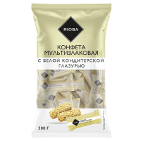 Rioba Конфеты мультизлаковые с белой глазурью, 500г