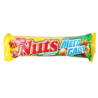 Батончик шоколадный Nuts Мегабайт, 24шт х 66г