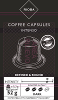 RIOBA Кофе в капсулах Intenso для кофемашин Nespresso 10шт, 52г