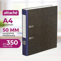 Папка-регистратор Attache Economy 50 мм мрамор с синим кор,мет.уг,бум/бум