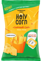 Снеки кукурузные Holy Corn Сырный сыр с вложением соуса, 30г