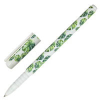 Шариковая ручка Brauberg Soft Touch Grip синяя, 0.35мм, Tropic