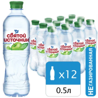 Вода Святой Источник негазированная яблоко, 500мл