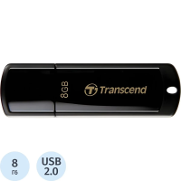 USB флешка Transcend JetFlash 350 8Gb, 15/11 мб/с, черный