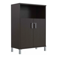 Шкаф средний Skyland Born B420.3, венге магия, 900х450х1286мм, с дверью ДСП, с замком