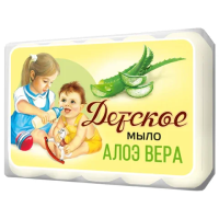 Мыло туалетное 375 г, ДЕТСКОЕ 'Алоэ вера' КОМПЛЕКТ 5 шт. х 75 г, 516-2
