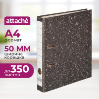 Папка-регистратор А4 Attache черный мрамор, 50мм, 386651