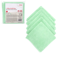 Салфетки VILEDA PROFESSIONAL 'МикроТафф Плюс' КОМПЛЕКТ 5 шт., микрофибра, зеленый, 38х38 см, 174203