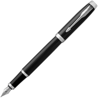 Перьевые ручки класса Люкс Parker IM Core F, черный/серебристый корпус, 1931644