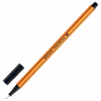 Линер Brauberg Fine 040 черный, 0.4мм, оранжевый корпус